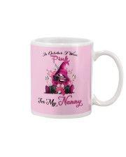 In October I Wear Pink For My Nanny Gnome Breast Mug thumbnail