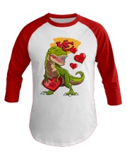 T-rex Kansas City Football Team Fans Baseball Tee thumbnail