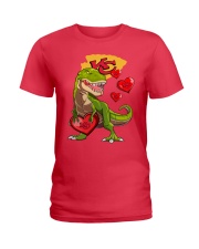T-rex Kansas City Football Team Fans Ladies T-Shirt front