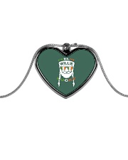 Feeling Willie Lucky Irish Flag St Patrick's Day Metallic Heart Necklace thumbnail