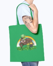 Irish Cute Sloth St Patrick's Day T-Shirt Tote Bag accessories-tote-bag-BE007-front-model-02