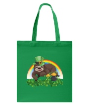 Irish Cute Sloth St Patrick's Day T-Shirt Tote Bag back