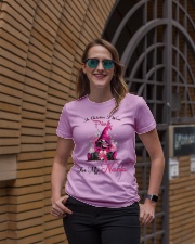 In October I Wear Pink For My Nana Gnome Breast Ladies T-Shirt lifestyle-women-crewneck-front-2