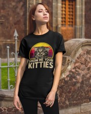 Vintage Show Me Your Kitties Shirt Classic T-Shirt apparel-classic-tshirt-lifestyle-06