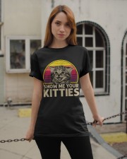 Vintage Show Me Your Kitties Shirt Classic T-Shirt apparel-classic-tshirt-lifestyle-19
