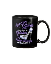 A Queen Was Born In October Happy Birthday to Me Mug thumbnail