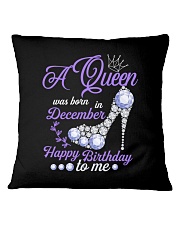 A Queen Was Born In December Happy Birthday Square Pillowcase thumbnail