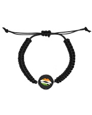 Funny St Patrick's Day Irish Flag Shamrock Lips Cord Circle Bracelet thumbnail