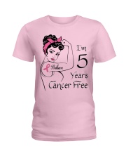 I'm 5 Years Cancer Survivor Breast Cancer Ladies T-Shirt front