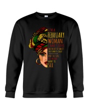 I'm A February Woman I Have 3 Sides Birthday Gift Crewneck Sweatshirt thumbnail