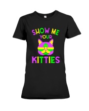 Vintage Show Me Your Kitties Cat Lovers - Unisex Premium Fit Ladies Tee thumbnail