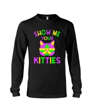 Vintage Show Me Your Kitties Cat Lovers - Unisex Long Sleeve Tee front