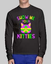 Vintage Show Me Your Kitties Cat Lovers - Unisex Long Sleeve Tee lifestyle-unisex-longsleeve-front-1