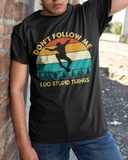 Don't Follow Me - I Do Stupid Things Classic T-Shirt apparel-classic-tshirt-lifestyle-27