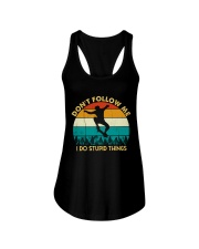 Don't Follow Me - I Do Stupid Things Ladies Flowy Tank thumbnail
