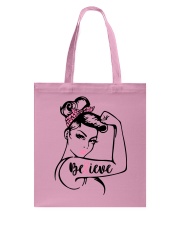 Breast Cancer Warrior Awareness Support Believe Tote Bag thumbnail