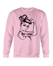 Breast Cancer Warrior Awareness Support Believe Crewneck Sweatshirt thumbnail