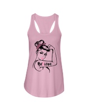Breast Cancer Warrior Awareness Support Believe Ladies Flowy Tank thumbnail