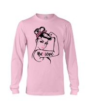 Breast Cancer Warrior Awareness Support Believe Long Sleeve Tee thumbnail