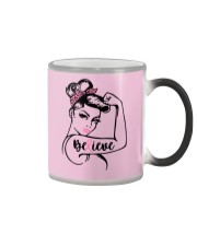 Breast Cancer Warrior Awareness Support Believe Color Changing Mug thumbnail