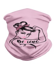 Breast Cancer Warrior Awareness Support Believe Neck Gaiter thumbnail
