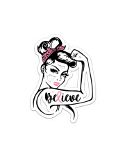 Breast Cancer Warrior Awareness Support Believe Sticker - Single (Vertical) thumbnail
