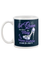 A Queen Was Born In May Happy Birthday to Me Mug back