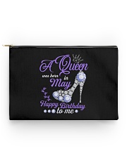 A Queen Was Born In May Happy Birthday to Me Accessory Pouch - Standard thumbnail