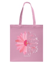 Breast Cancer Awareness Religious Pink Ribbon Tote Bag thumbnail