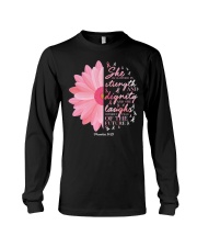 Breast Cancer Awareness Religious Pink Ribbon Long Sleeve Tee thumbnail