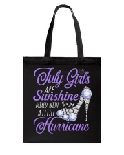 July Girls Are Sunshine Mixed With Hurricane Tote Bag thumbnail