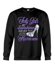 July Girls Are Sunshine Mixed With Hurricane Crewneck Sweatshirt thumbnail