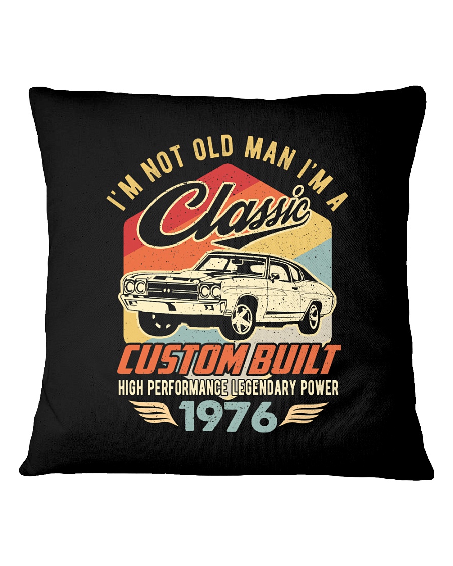 Classic Car - 44 Years Old Matching Birthday Tee Square Pillowcase