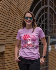 We Wear Pink Breast Cancer Awareness Pig Lovers Ladies T-Shirt lifestyle-women-crewneck-front-2