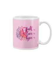 Faith Hope Love Daisy Flower Breast Cancer Mug thumbnail