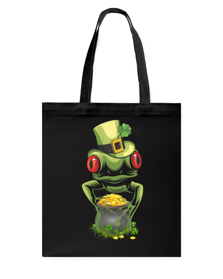 Frog Leprechaun Pot Of Gold Shamrock St Patrick's Tote Bag
