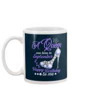 A Queen Was Born In September Happy Birthday to Me Mug back