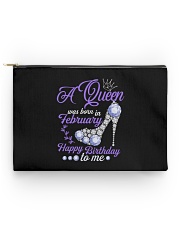 A Queen Was Born In February Happy Birthday Accessory Pouch - Standard front
