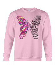 Breast Cancer Is A Journey I Never Planned Crewneck Sweatshirt thumbnail