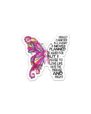 Breast Cancer Is A Journey I Never Planned Sticker - Single (Vertical) thumbnail