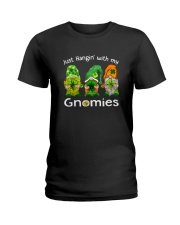 Just Hanging With My Gnomies Irish Green Shamrock Ladies T-Shirt thumbnail