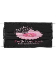 Faith Hope Love Breast Cancer Pink Daisy Flower Cloth face mask thumbnail