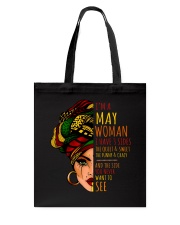 I'm A May Woman I Have 3 Sides Cute Birthday Gift Tote Bag thumbnail