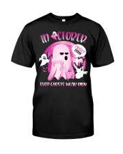 In October Even Ghosts Wear Boo Halloween Breast Classic T-Shirt thumbnail