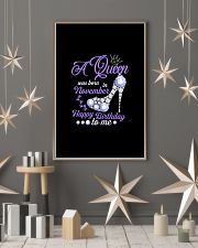 A Queen Was Born In November Happy Birthday to Me 11x17 Poster lifestyle-holiday-poster-1