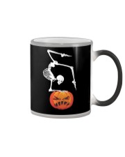 Namaste Skeleton Pumpkin Halloween Yoga Lover Color Changing Mug thumbnail