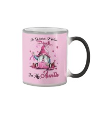 In October I Wear Pink For My Auntie Color Changing Mug thumbnail