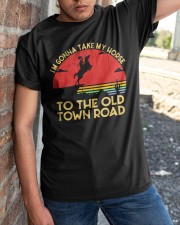I am Gonna Take My Horse To The Old Town Road Classic T-Shirt apparel-classic-tshirt-lifestyle-27