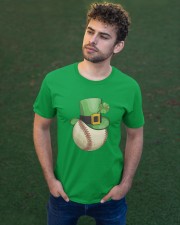Baseball Leprechaun Irish Shamrock St Patrick's D Classic T-Shirt apparel-classic-tshirt-lifestyle-front-43