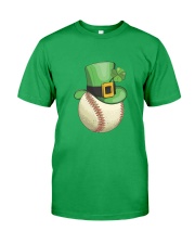 Baseball Leprechaun Irish Shamrock St Patrick's D Classic T-Shirt front